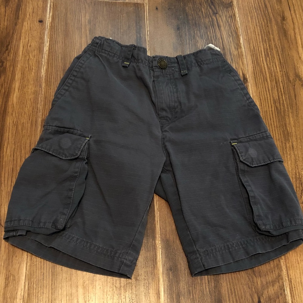 COPY - J. crew, crew cuts dark grey cargo shorts